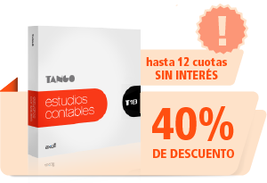 Tango Gestión - Estudios Contables 40% de descuento + hasta 12 cuotas sin interés.