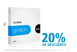 Tango Gestión 20% de descuetno